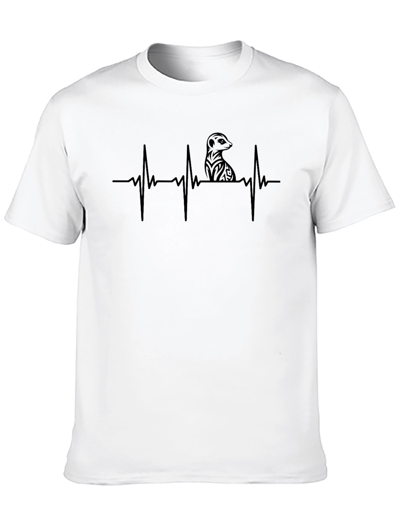 Meerkat Heartbeat T-Shirt - Stylish Graphic Tee