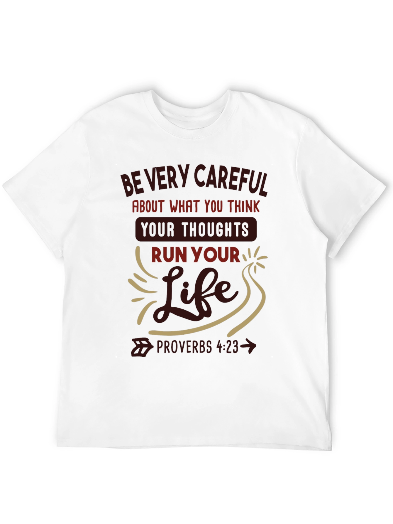 Inspirational Proverbs 4:23 T-Shirt