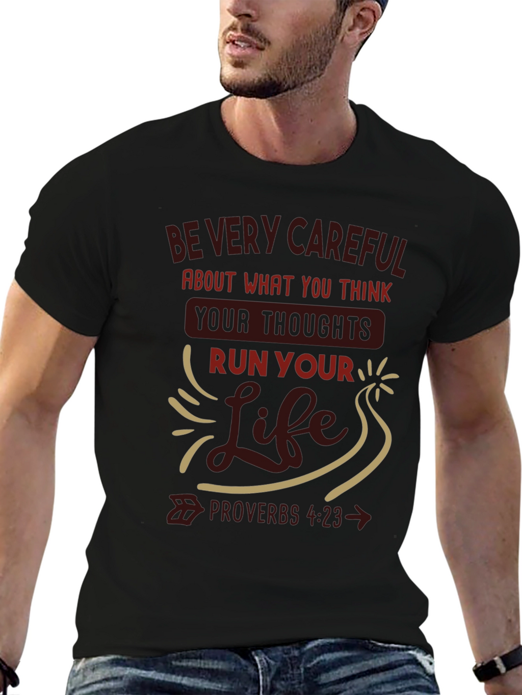 Inspirational Proverbs 4:23 T-Shirt