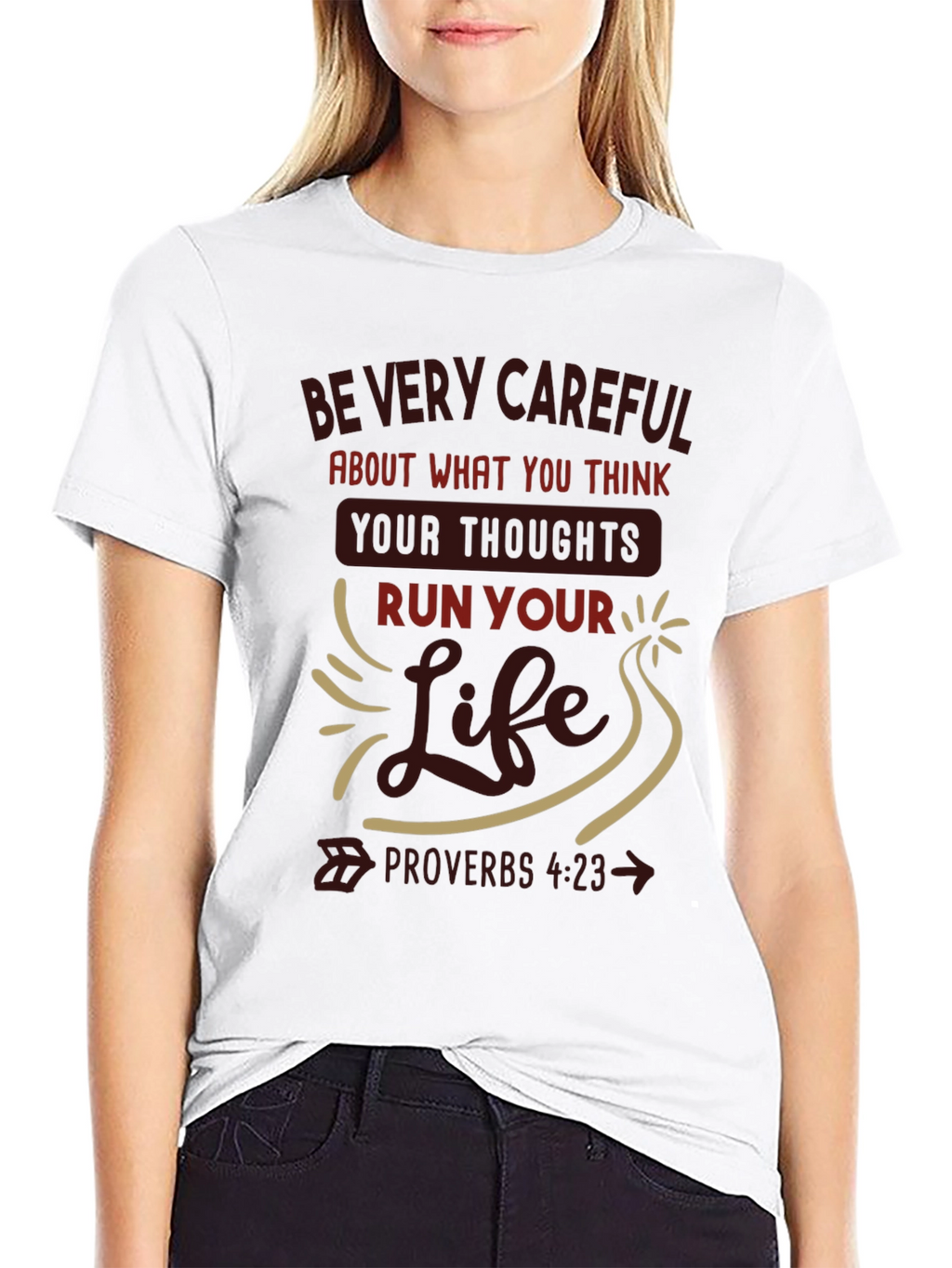 Inspirational Proverbs 4:23 T-Shirt