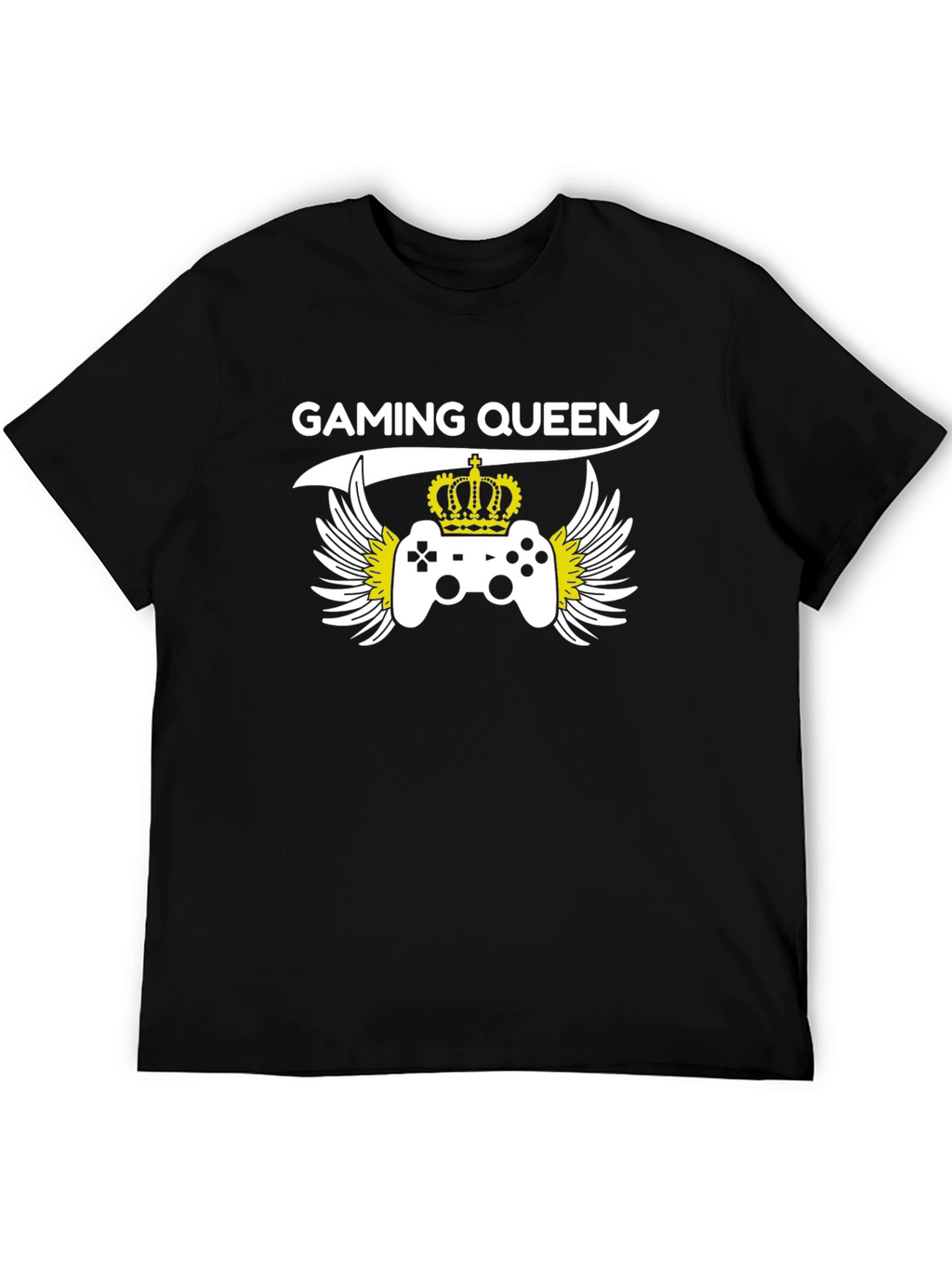 Gaming Queen Black T-Shirt - Gamer Tee