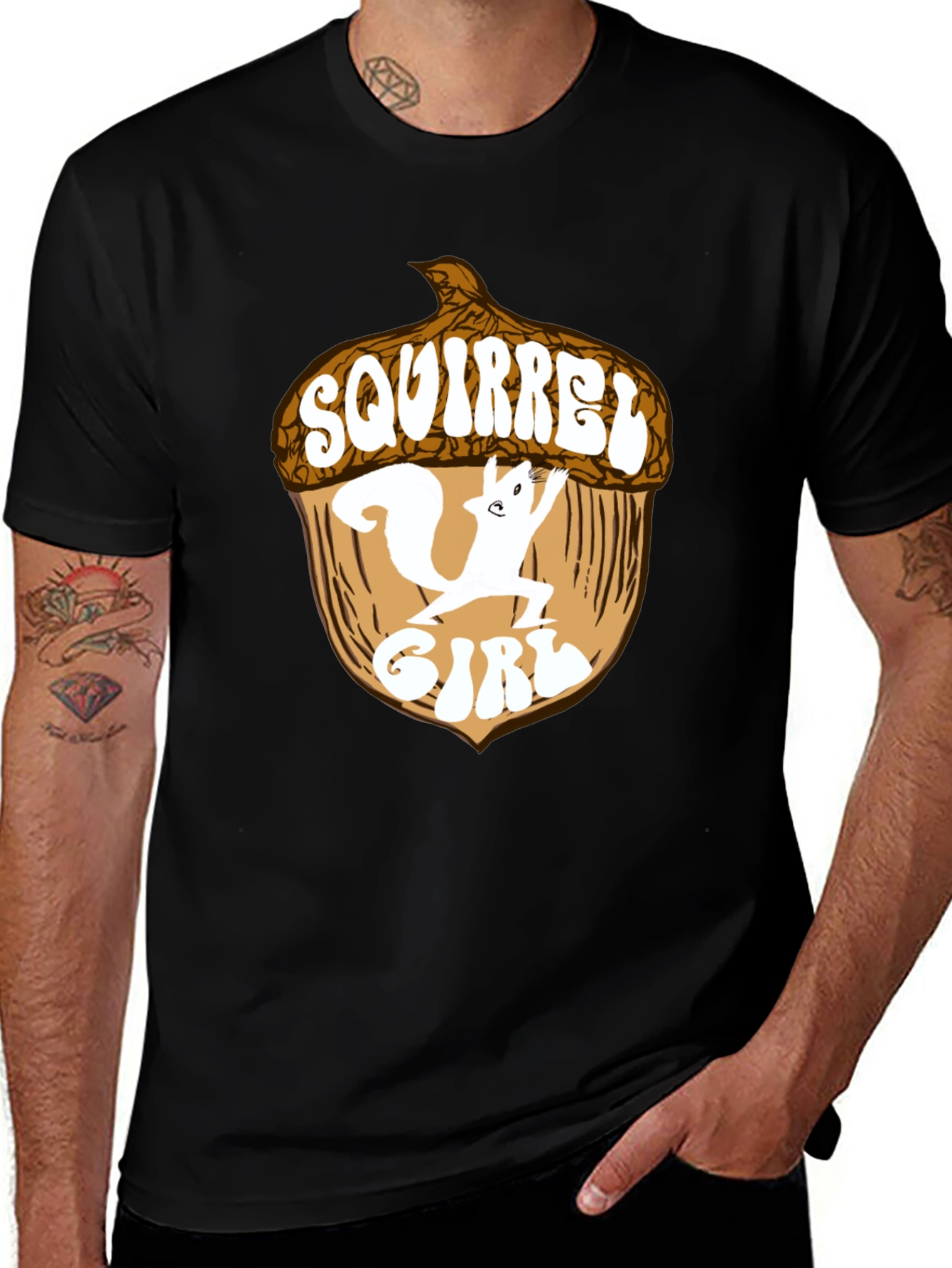 Squirrel Girl T-Shirt - Black Cotton Blend Tee
