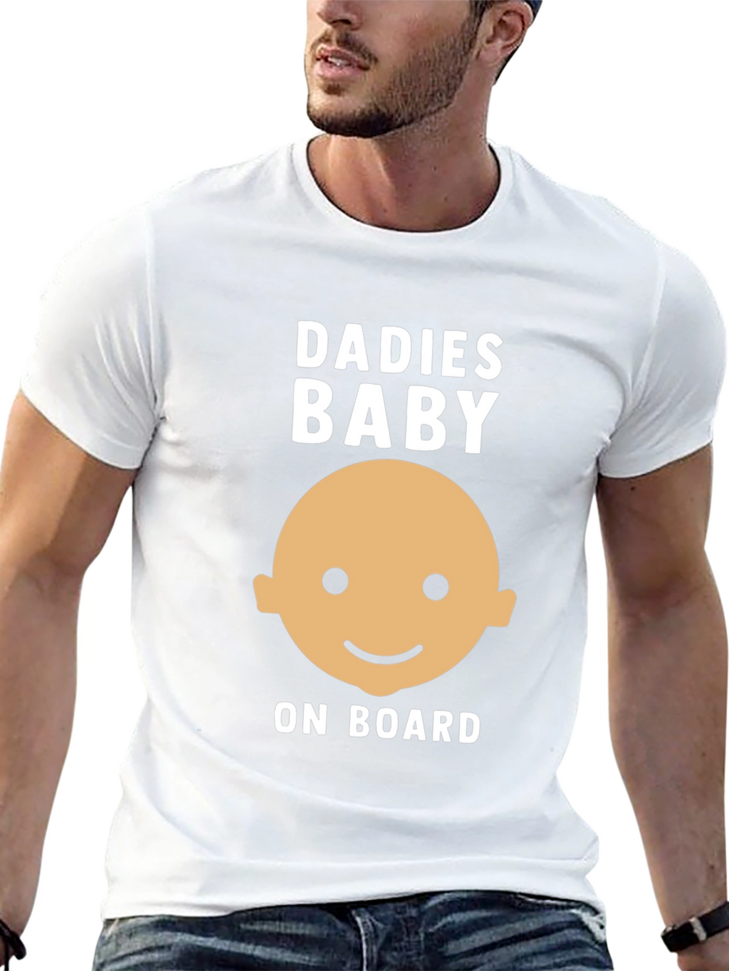 Dadies Baby On Board Graphic T-Shirt - Black