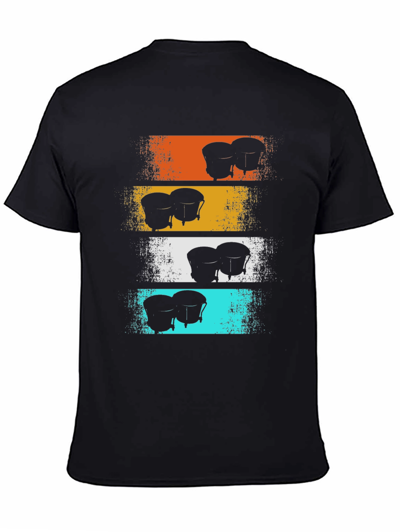 Retro Bongo Drums Graphic Tee - Music Lover Shirt