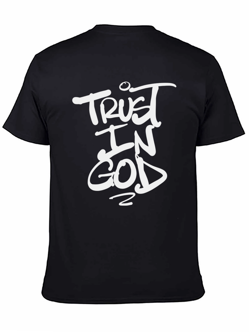 Trust in God Graphic Black T-Shirt