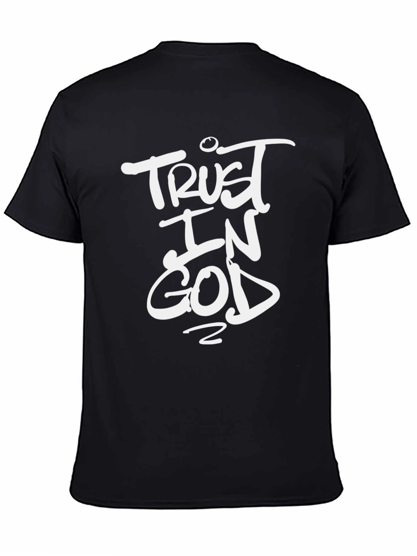 Trust in God Graphic Black T-Shirt