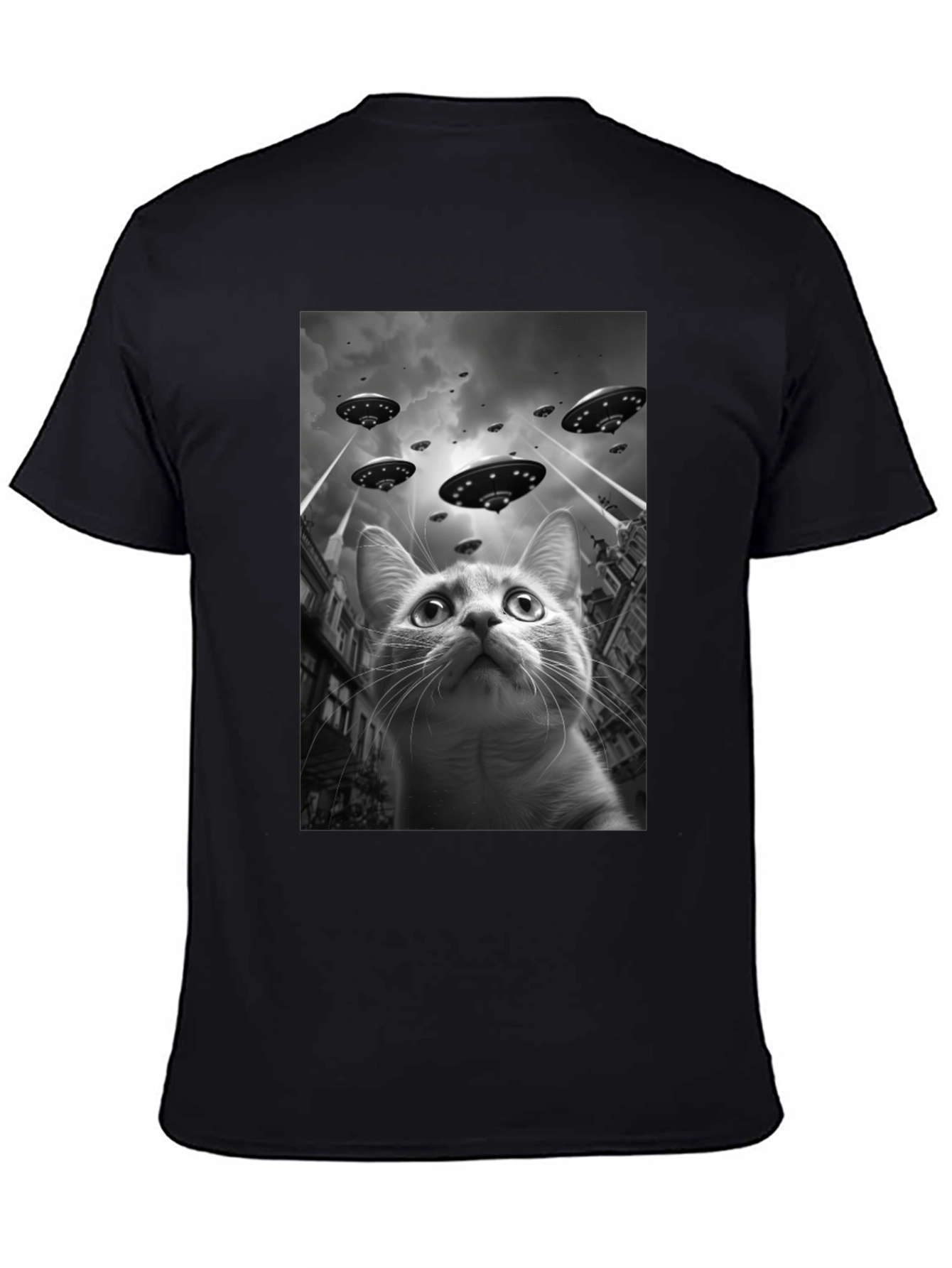 UFO Cat T-Shirt - Alien Invasion