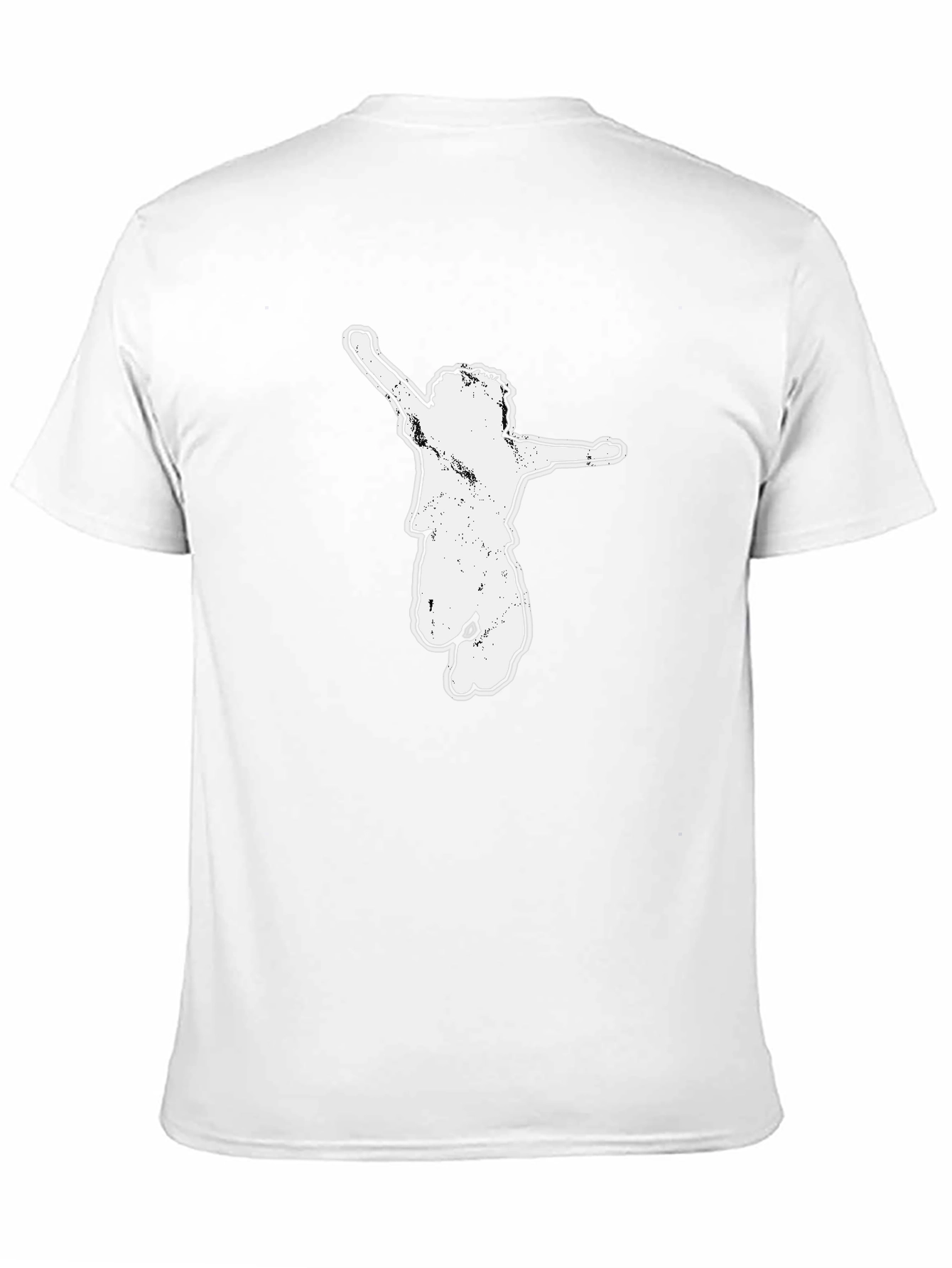 Black Graphic Tee - Jumping Kid Design