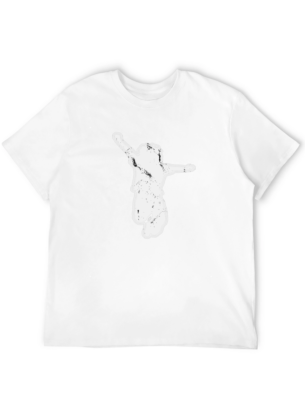 Black Graphic Tee - Jumping Kid Design