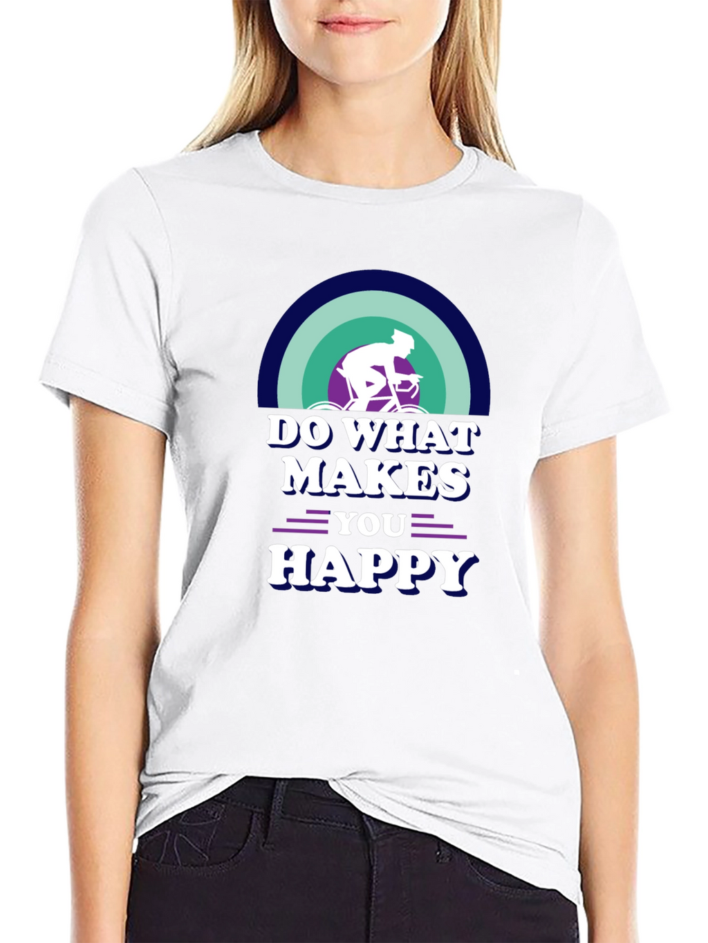 Do What Makes You Happy Cycling Graphic Tee