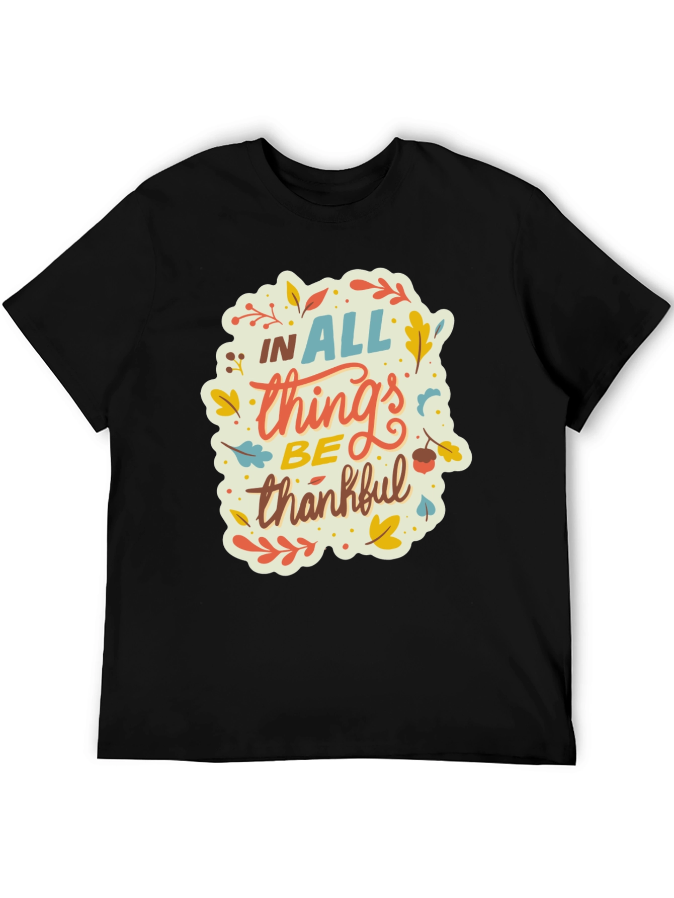 Fall Thanksgiving Graphic T-Shirt - Be Thankful