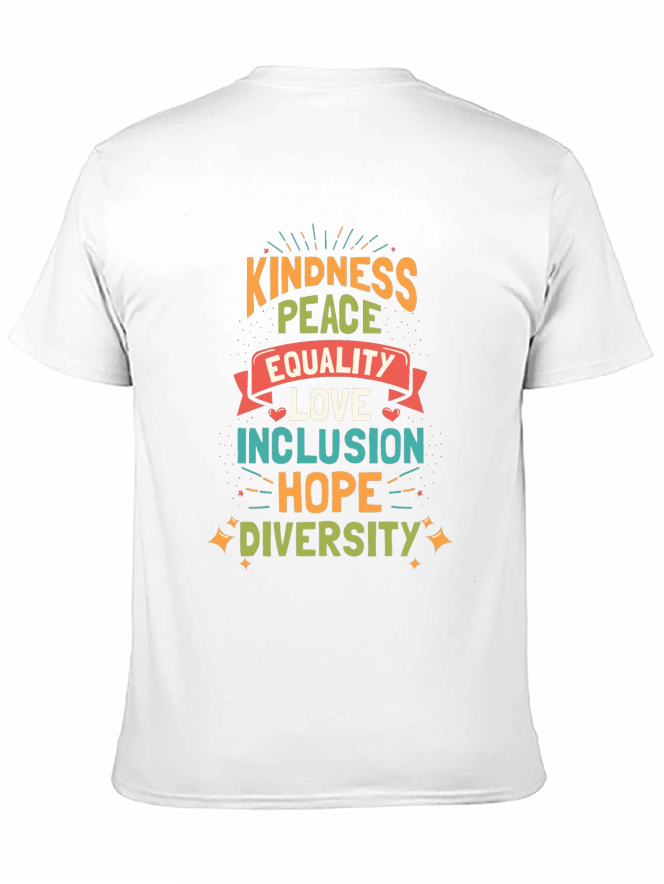 Kindness Peace Equality Graphic Tee