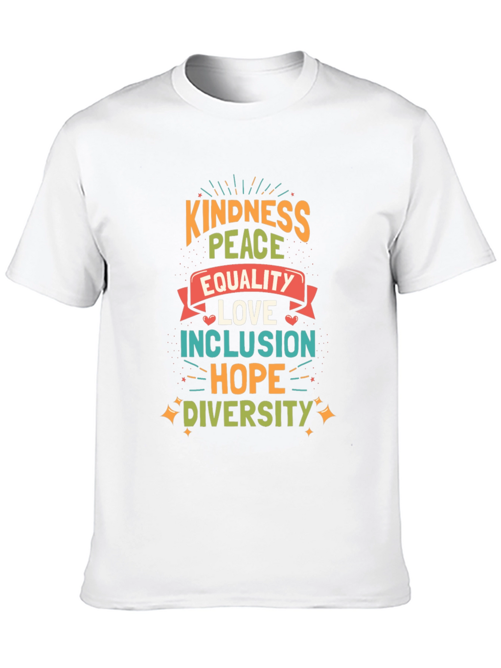 Kindness Peace Equality Graphic Tee