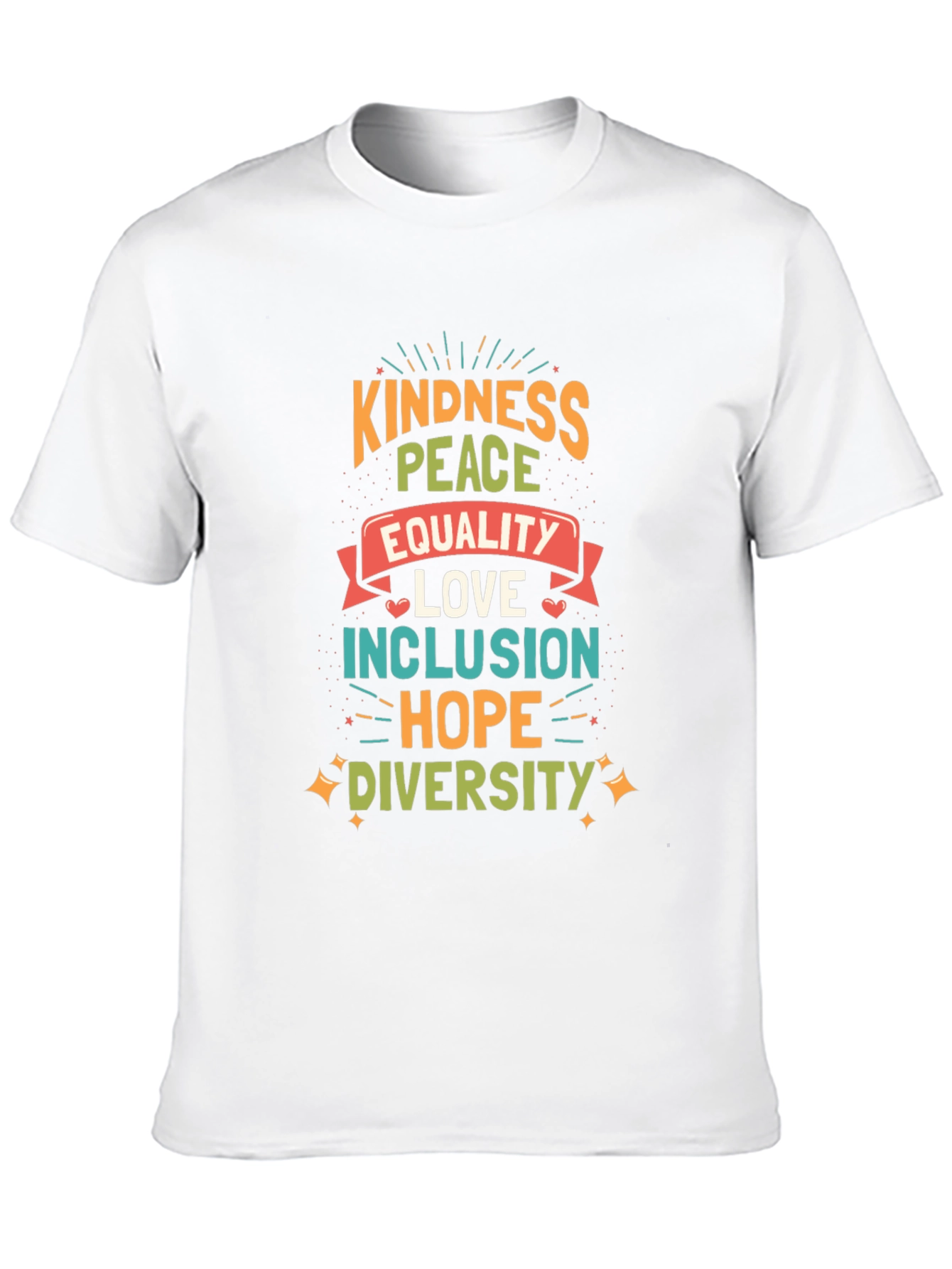 Kindness Peace Equality Graphic Tee