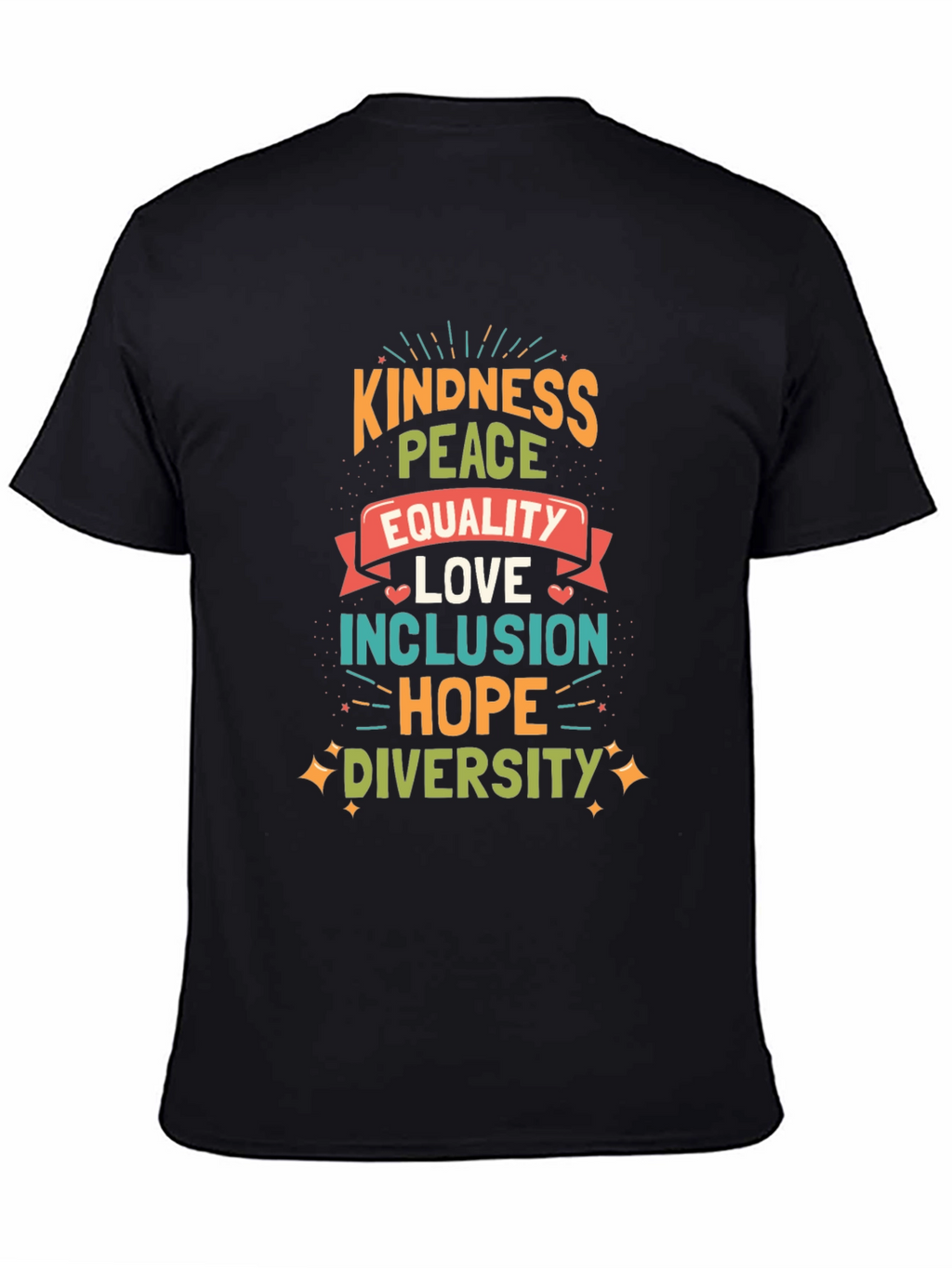 Kindness Peace Equality Graphic Tee