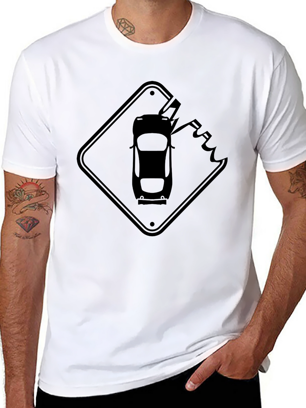 Road Rage Ahead T-Shirt - Black Cotton Tee