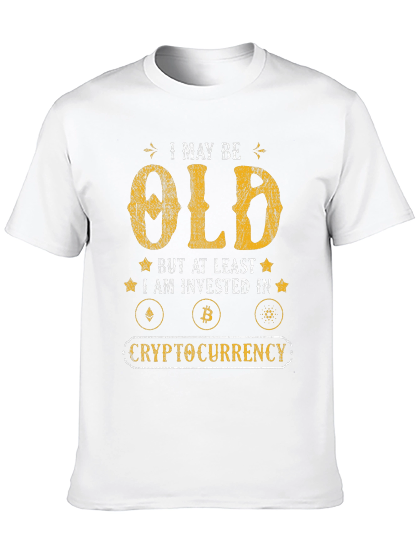 I May Be Old Crypto Investor Graphic T-Shirt