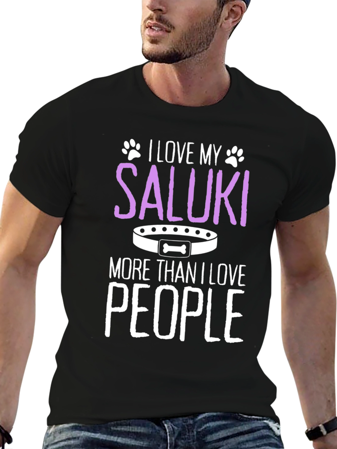 I Love My Saluki T-Shirt - Dog Lover Tee