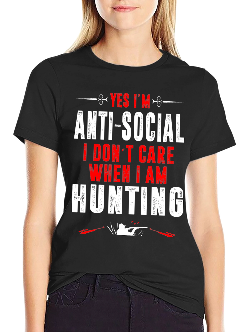 Anti-Social Hunting Graphic T-Shirt