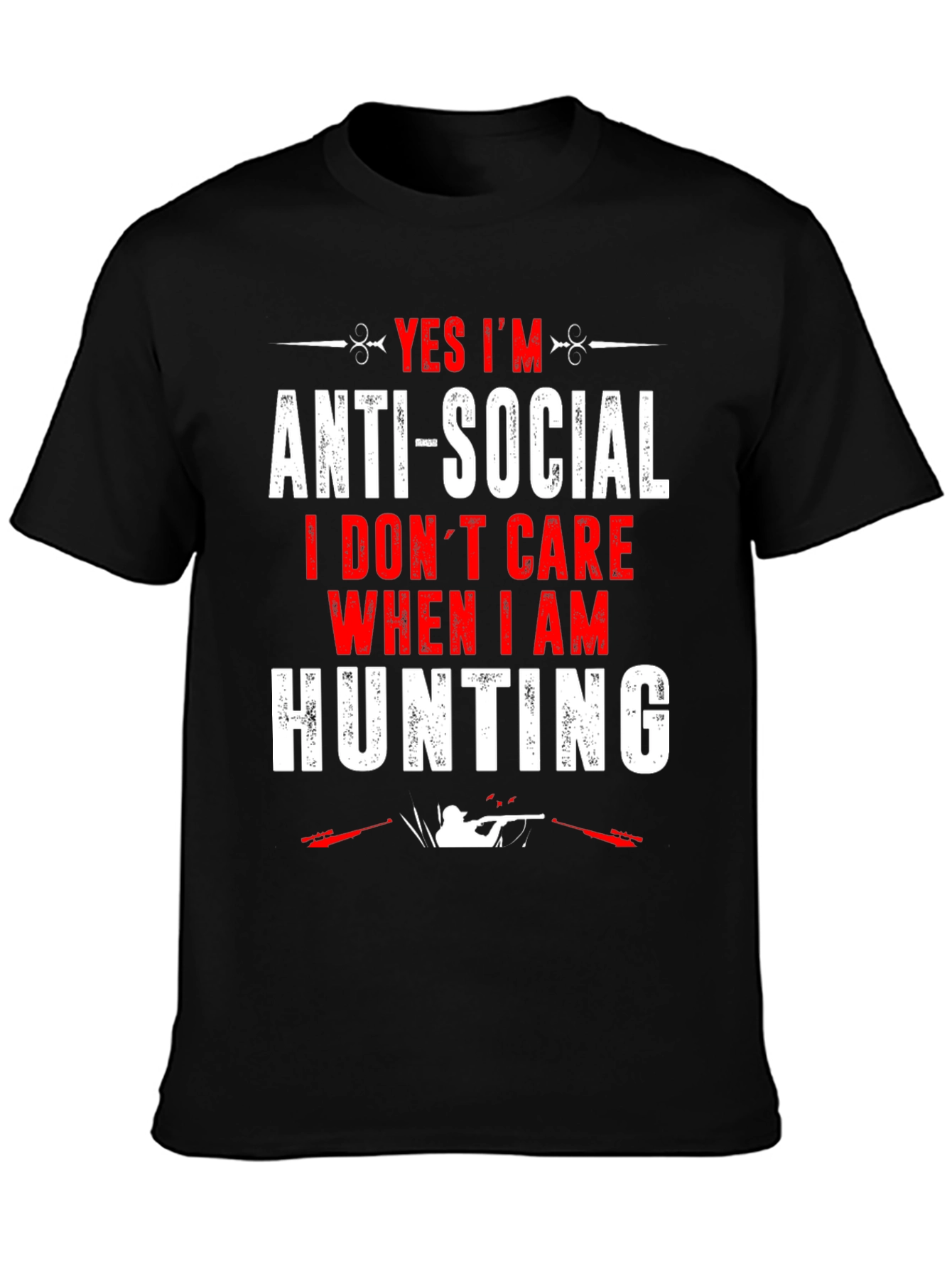 Anti-Social Hunting Graphic T-Shirt
