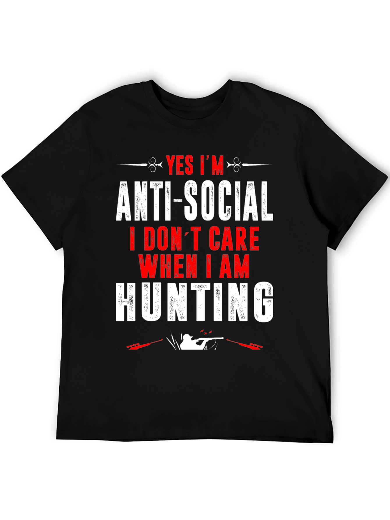 Anti-Social Hunting Graphic T-Shirt