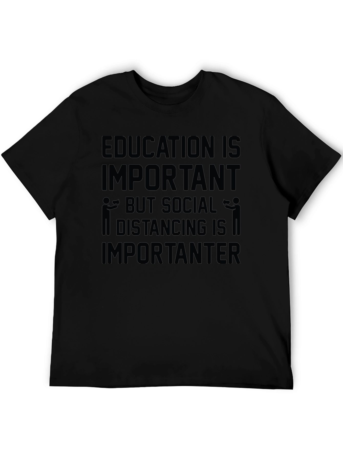 Education vs. Social Distancing Graphic Tee