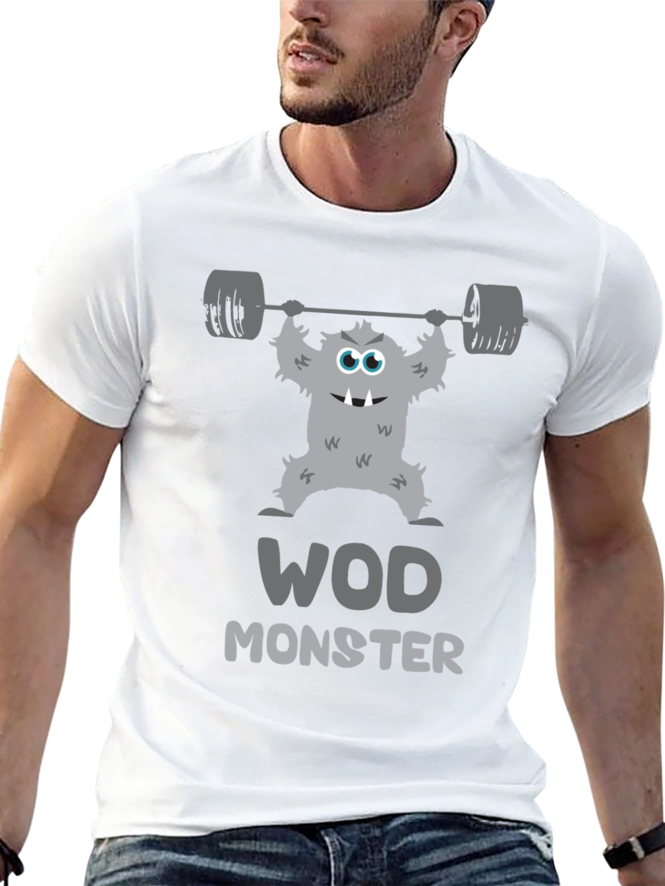 WOD Monster Graphic T-Shirt - Workout Motivation