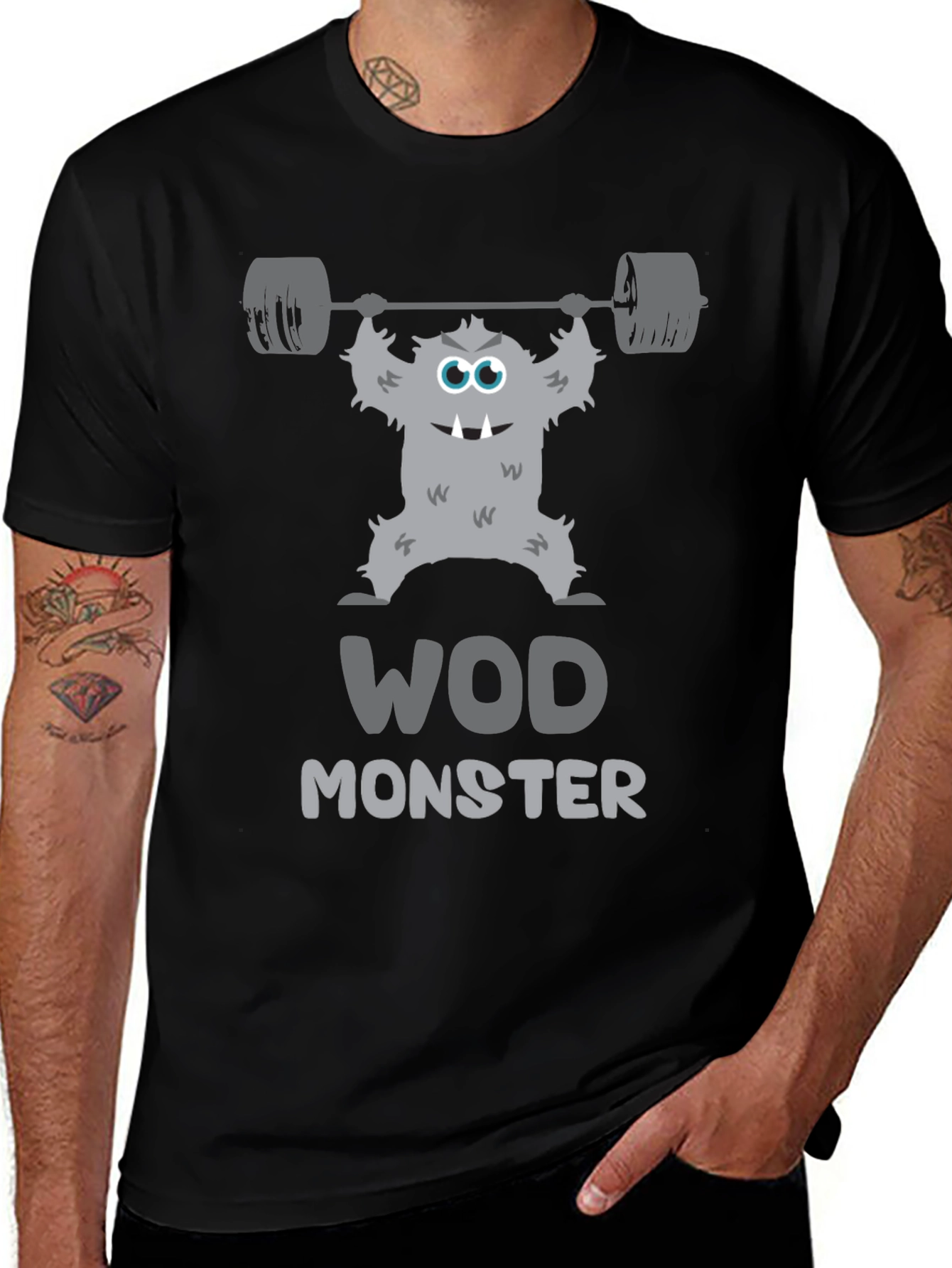 WOD Monster Graphic T-Shirt - Workout Motivation