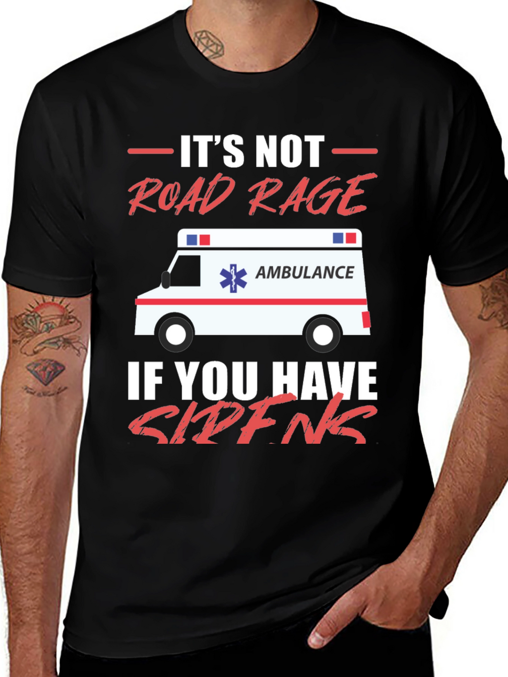 Funny EMT Road Rage T-Shirt