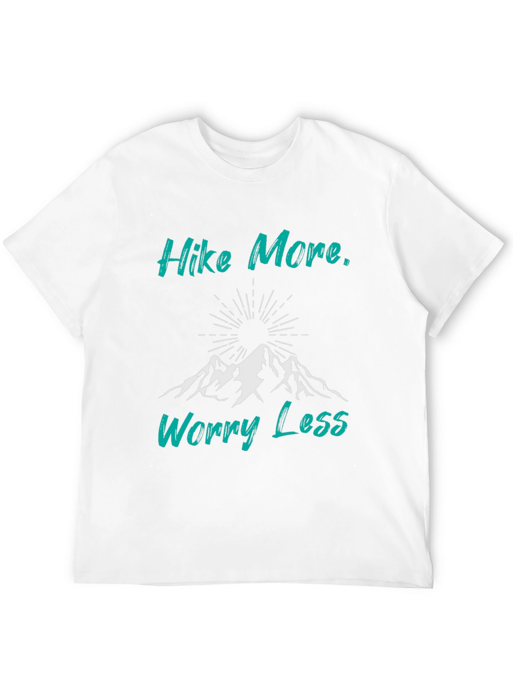 Hike More Worry Less Black Graphic Tee