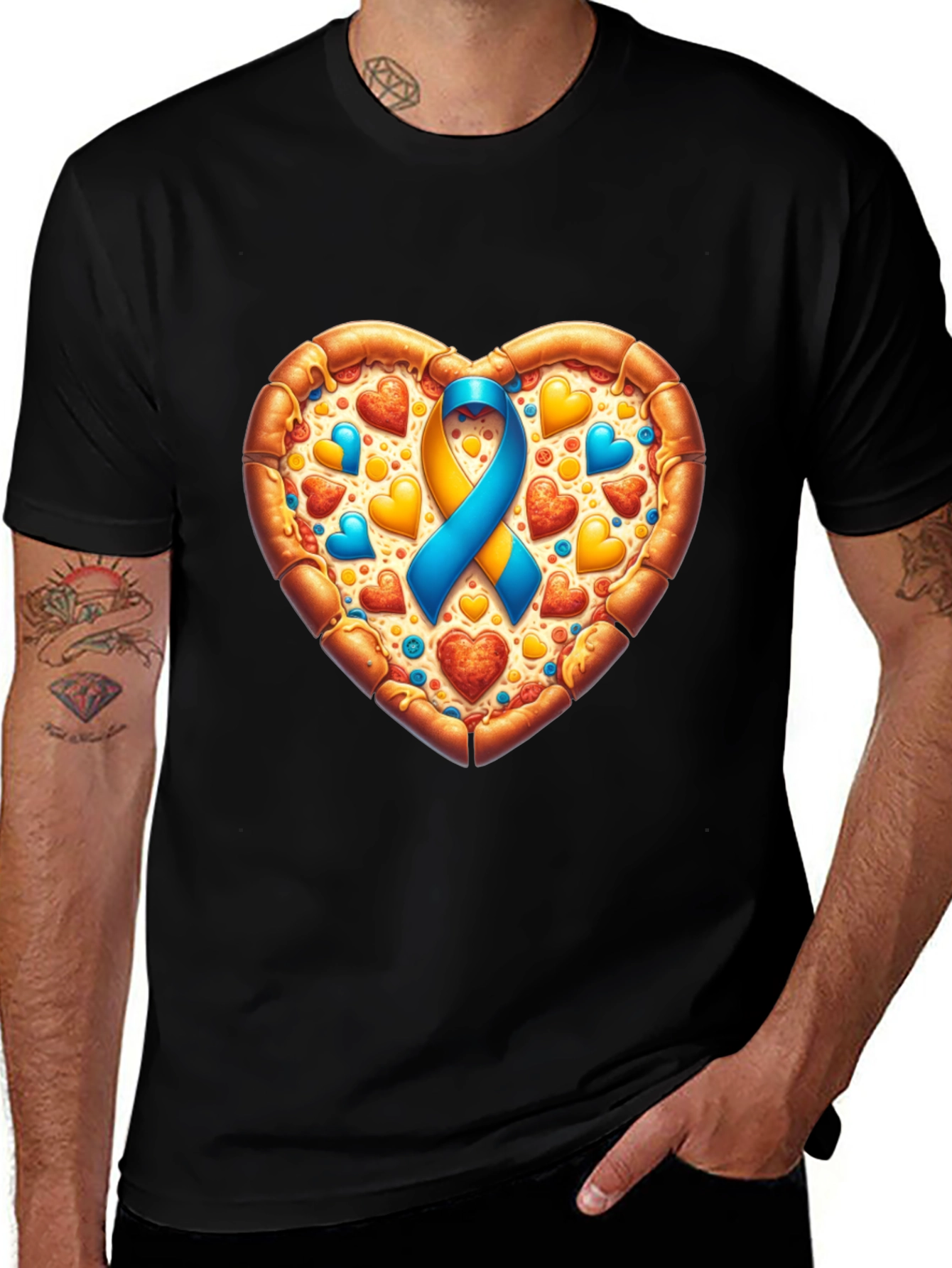 Pizza Heart Awareness T-Shirt