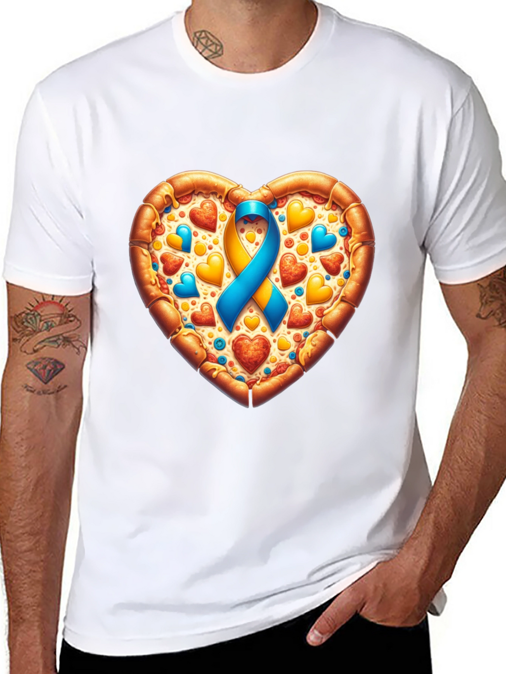Pizza Heart Awareness T-Shirt