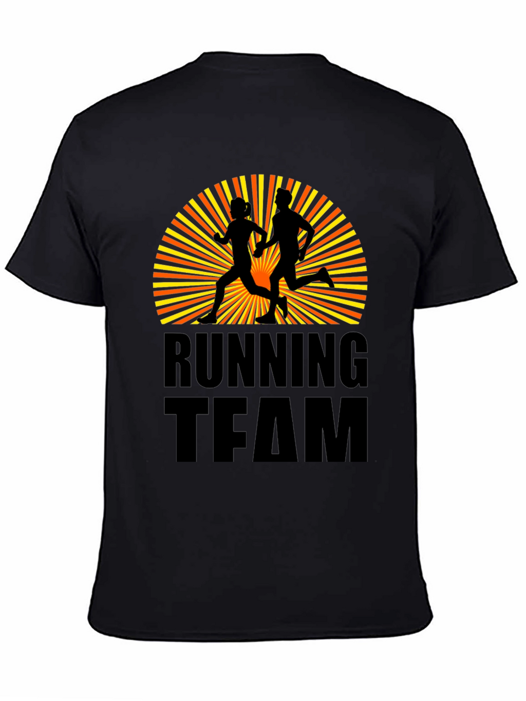 Running Team Graphic T-Shirt - Black