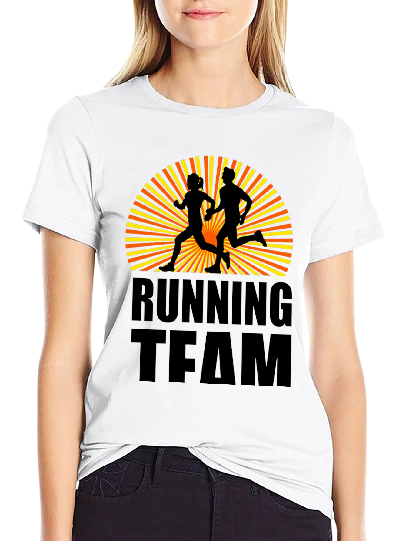 Running Team Graphic T-Shirt - Black