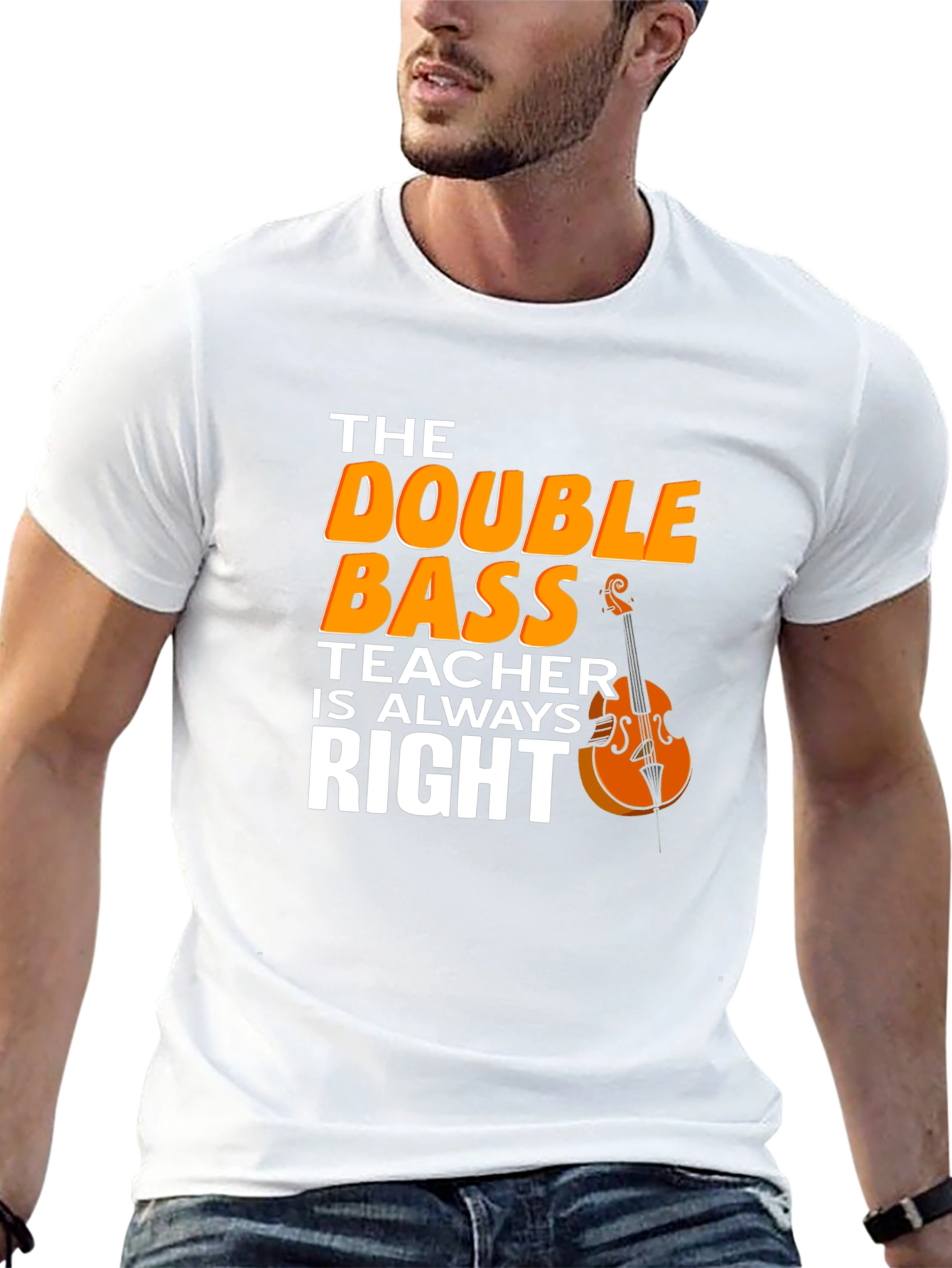Double Bass Teacher T-Shirt - Music Instructor Apparel