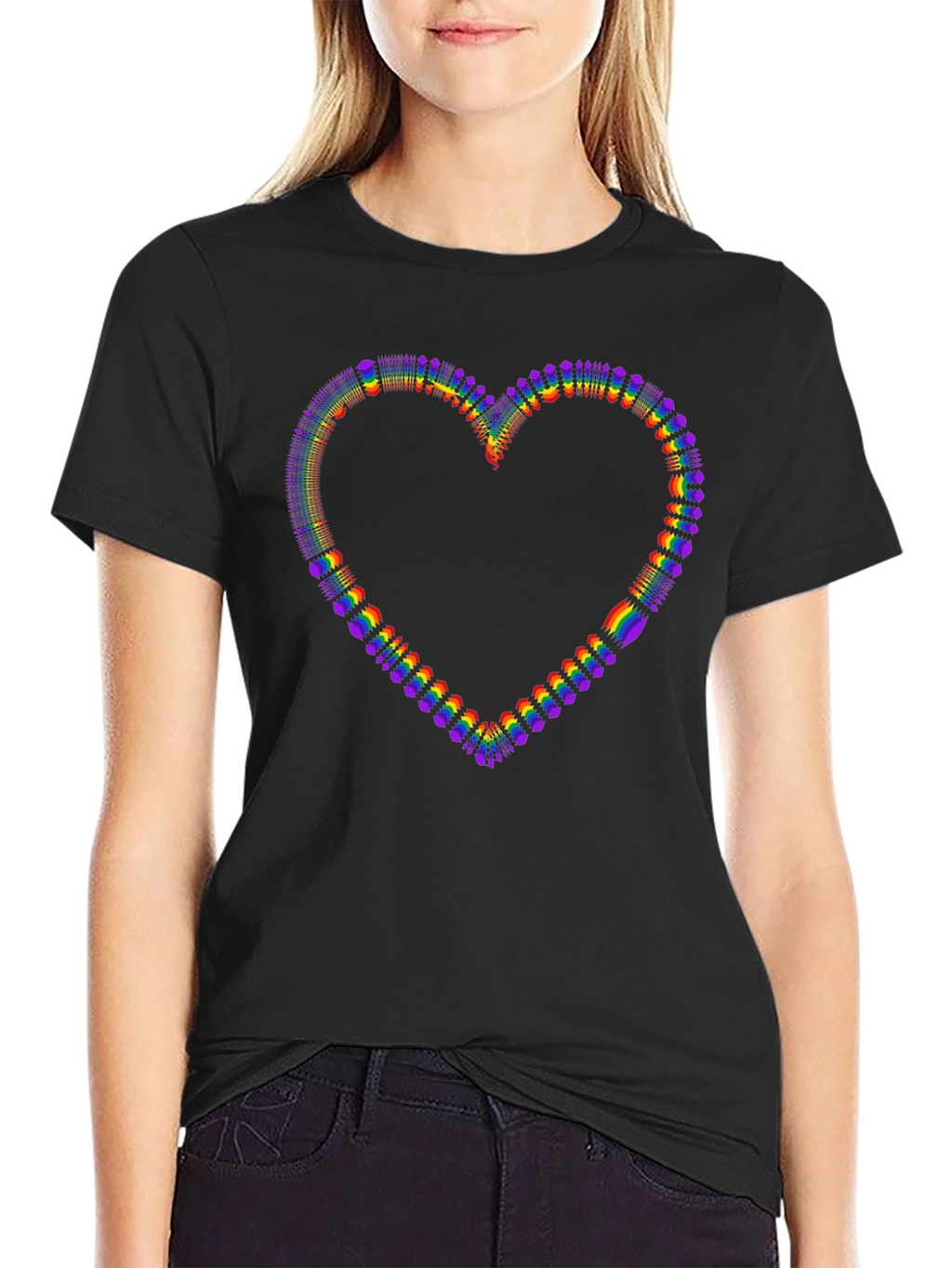 Rainbow Heart Graphic Tee - Pride Edition