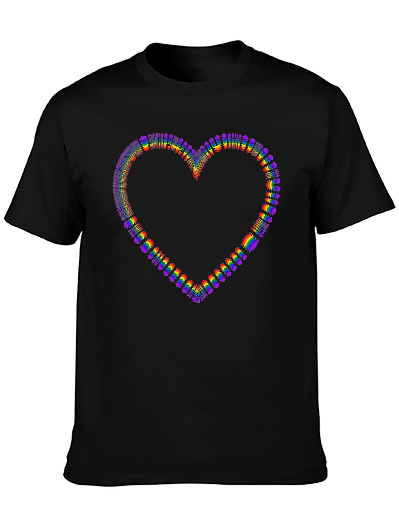 Rainbow Heart Graphic Tee - Pride Edition
