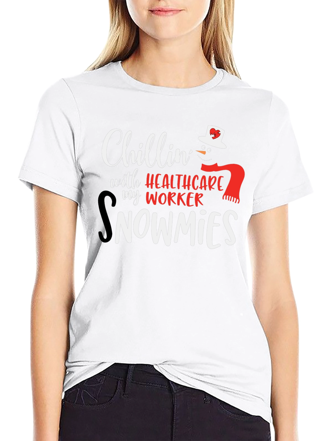 Healthcare Worker Snowmies Graphic Tee