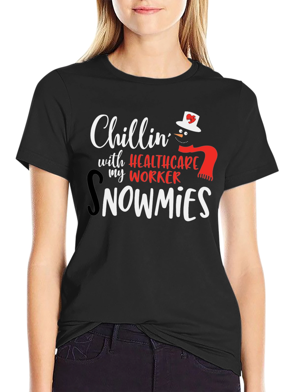 Healthcare Worker Snowmies Graphic Tee