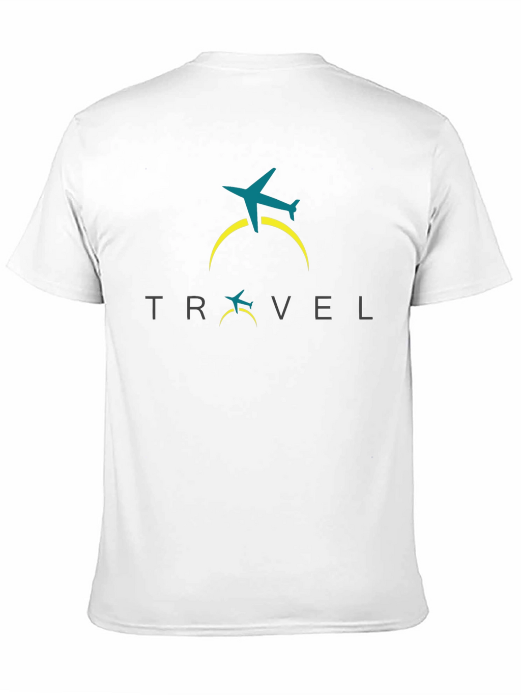 Travel Airplane Graphic T-Shirt - Black