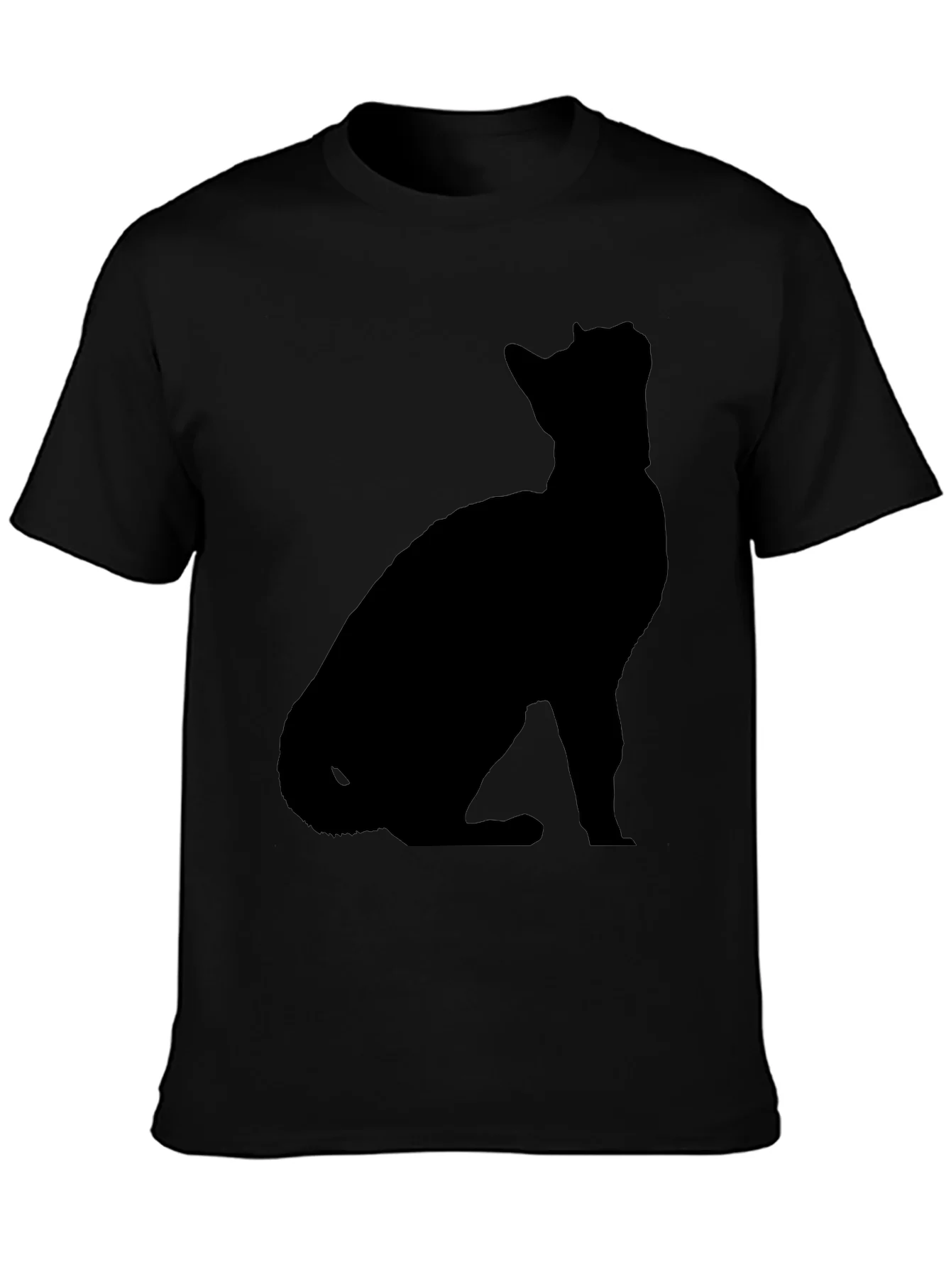 Black Cat Silhouette T-Shirt