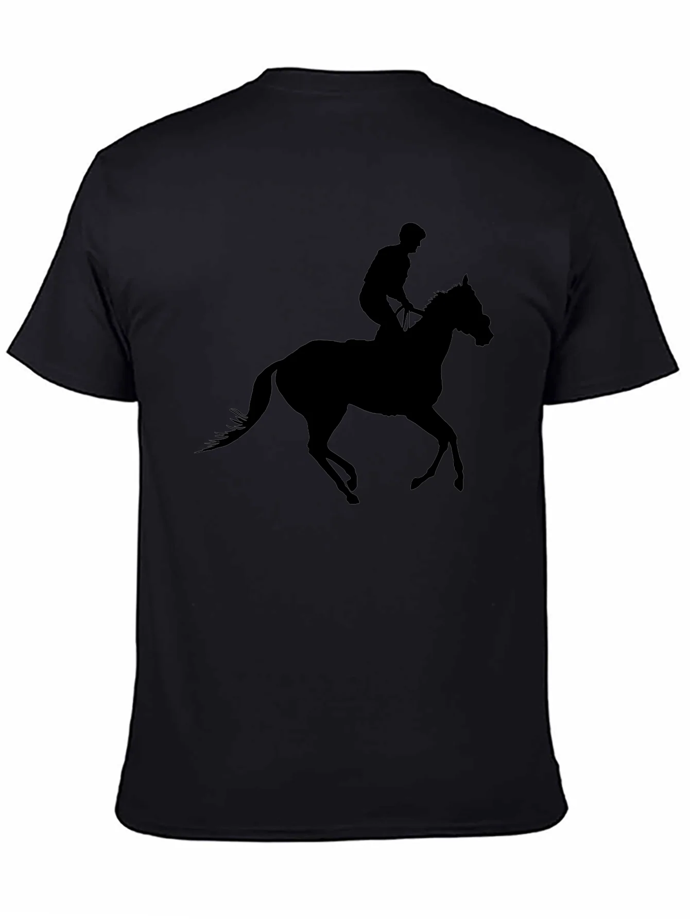 Black Horse & Rider Graphic Tee