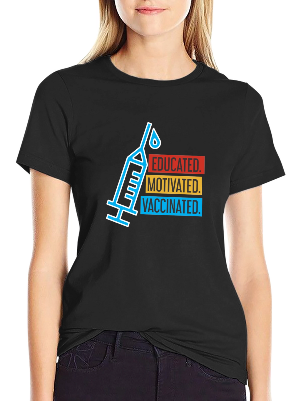 Educated Motivated Vaccinated T-Shirt