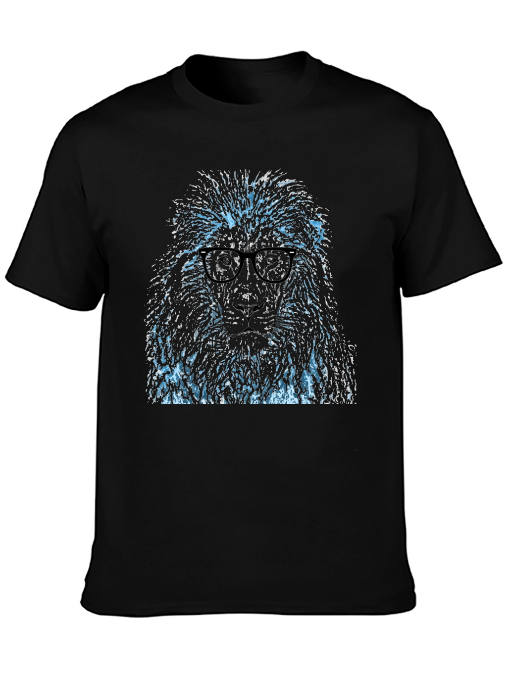 Cool Poodle Graphic Tee - Stylish Mens Black T-Shirt