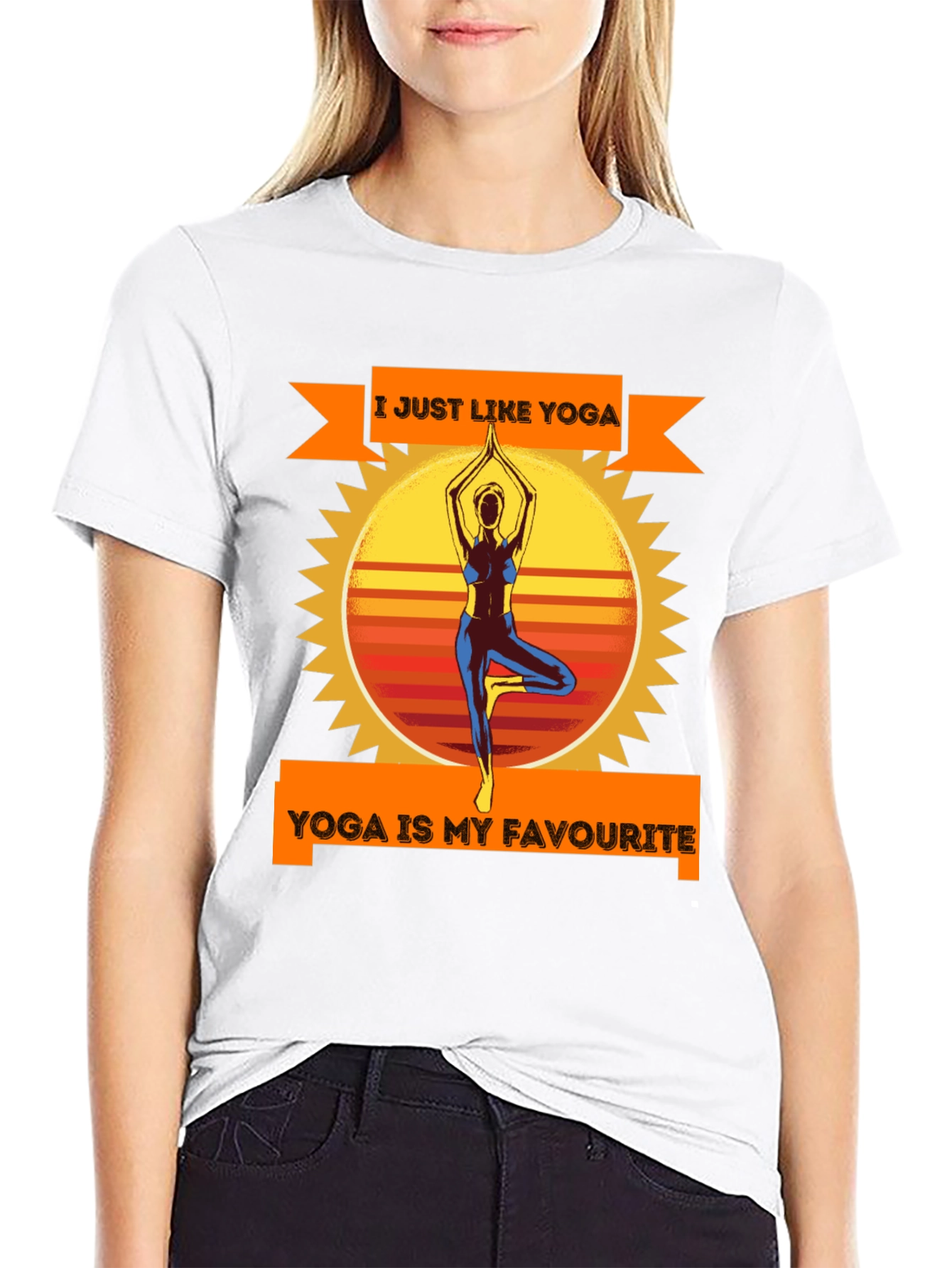Yoga Lovers Black T-Shirt