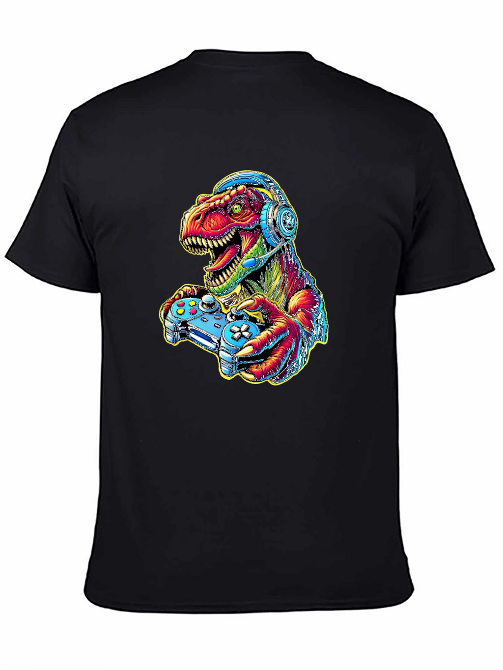 Gamer Dino T-Shirt - Cool Graphic Tee