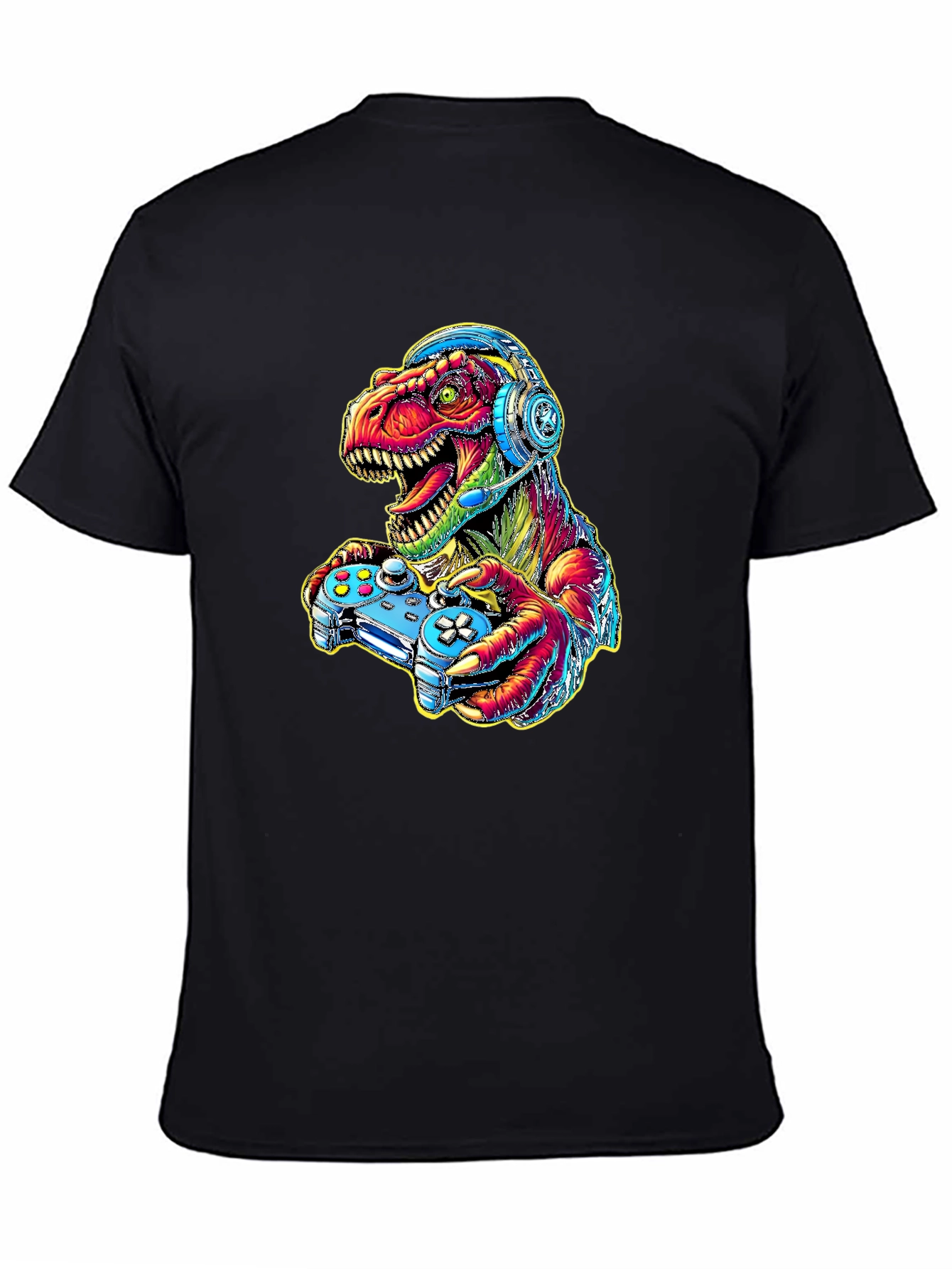 Gamer Dino T-Shirt - Cool Graphic Tee