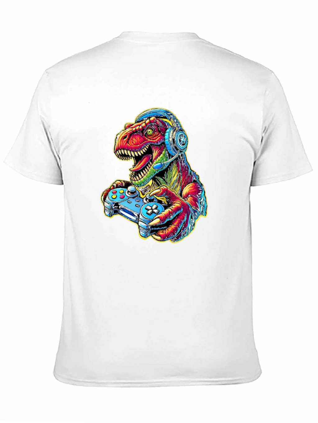 Gamer Dino T-Shirt - Cool Graphic Tee