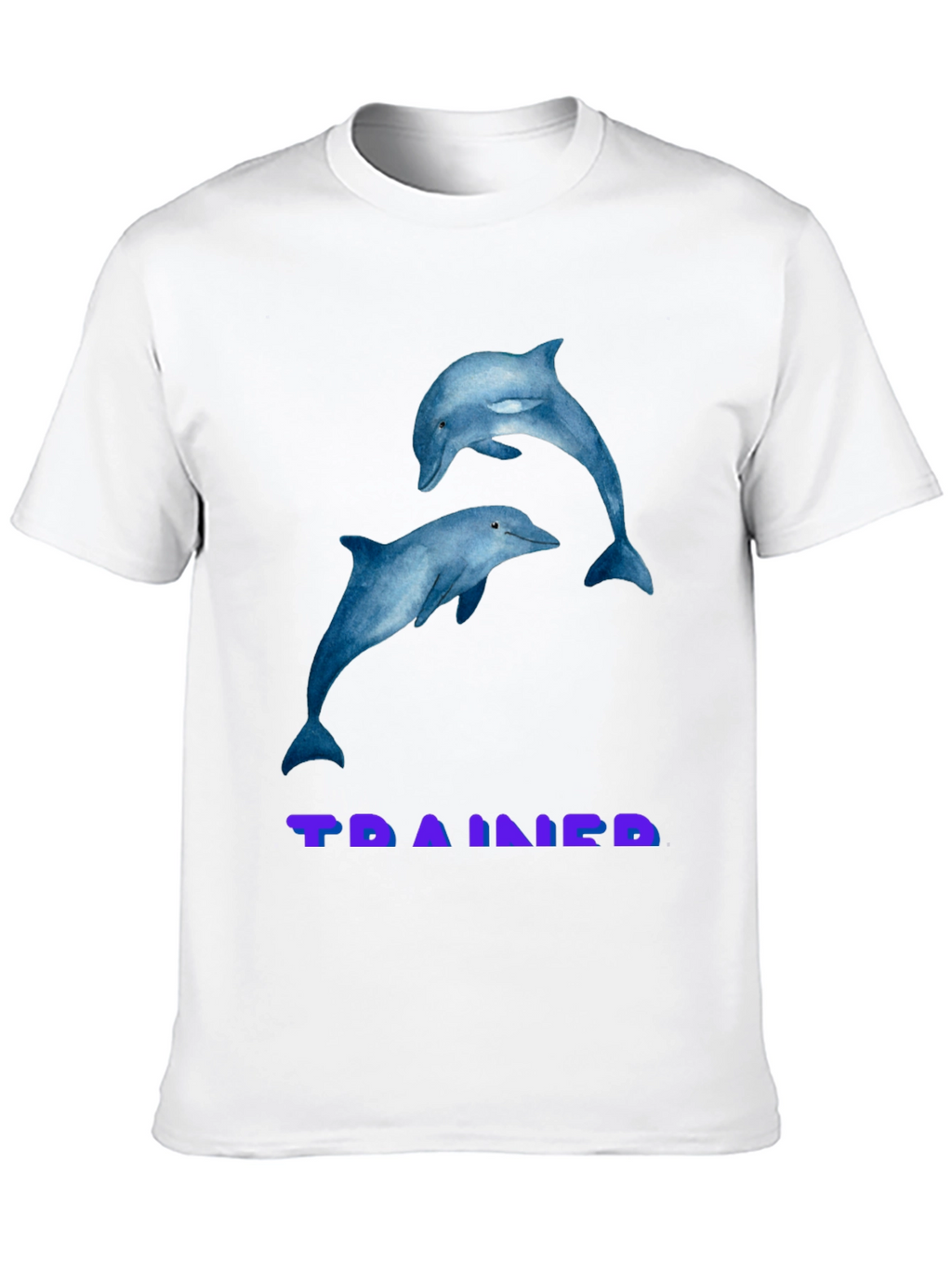 Dolphin Graphic T-Shirt - TRAINED Black Tee