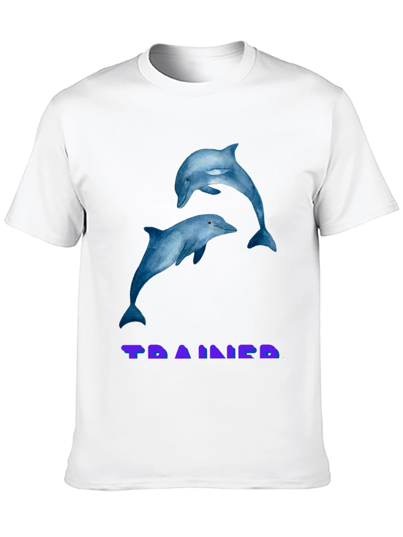 Dolphin Graphic T-Shirt - TRAINED Black Tee